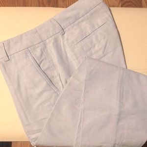 Jcrew Women’s light blue Oxford cloth cropped pants, sz 4, EUC